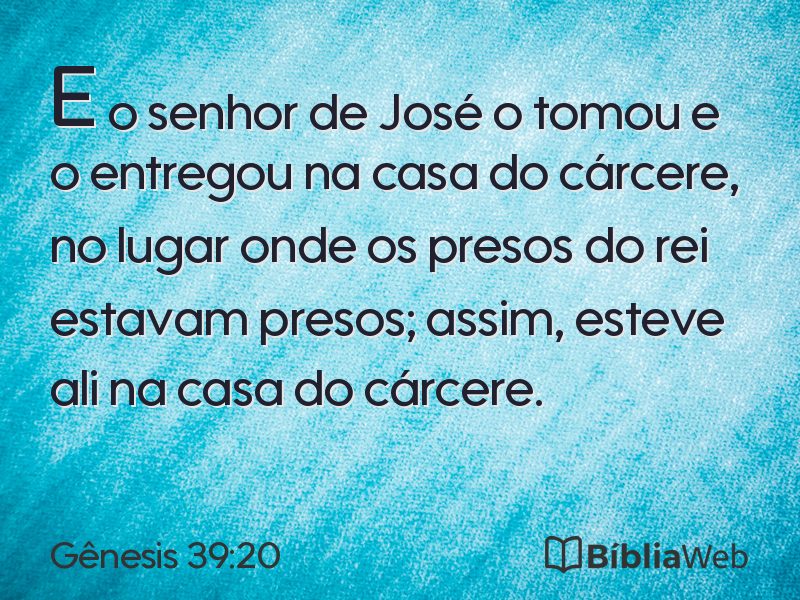 Gênesis 39:20 em imagem para compartilhar
