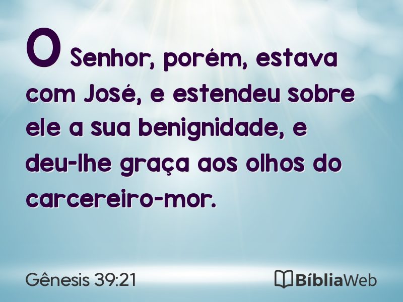 Gênesis 39:21 em imagem para compartilhar