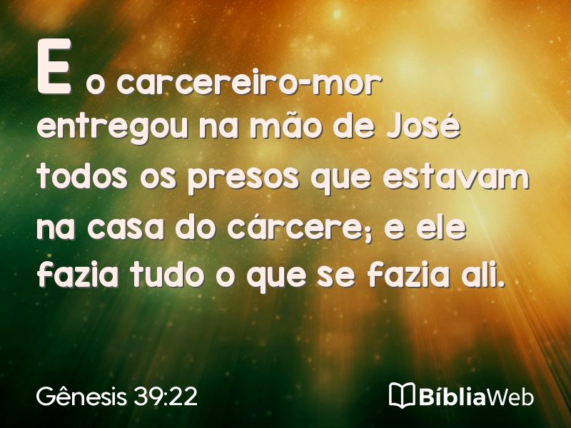 Gênesis 39:22 em imagem para compartilhar