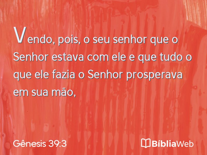 Gênesis 39:3 em imagem para compartilhar