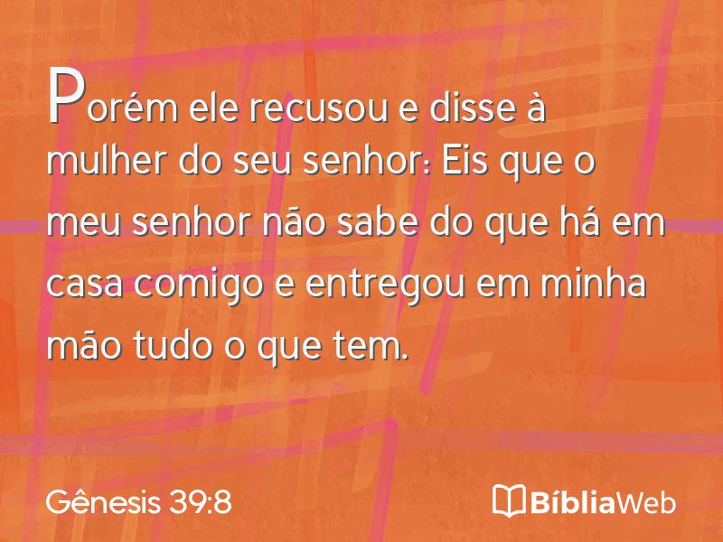 Gênesis 39:8 em imagem para compartilhar