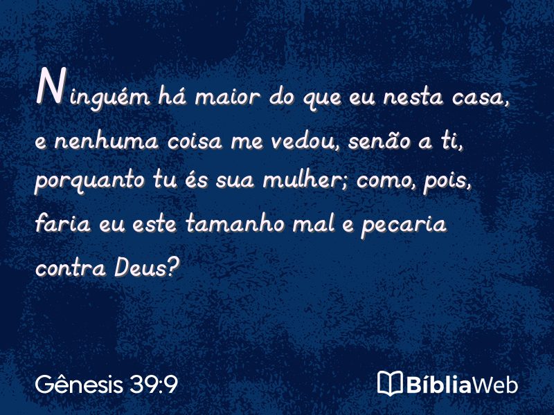 Gênesis 39:9 em imagem para compartilhar