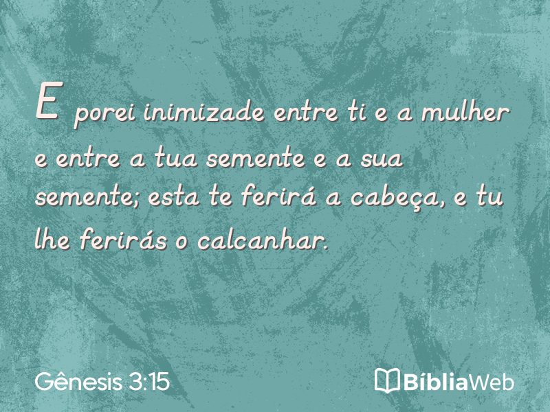 Gênesis 3:15 em imagem para compartilhar