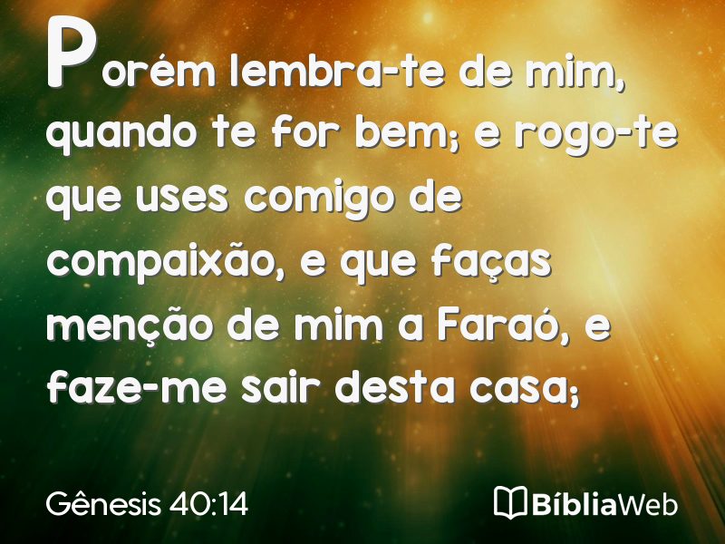 Gênesis 40:14 em imagem para compartilhar