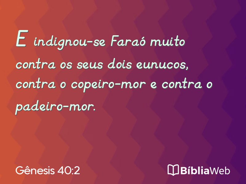 Gênesis 40:2 em imagem para compartilhar