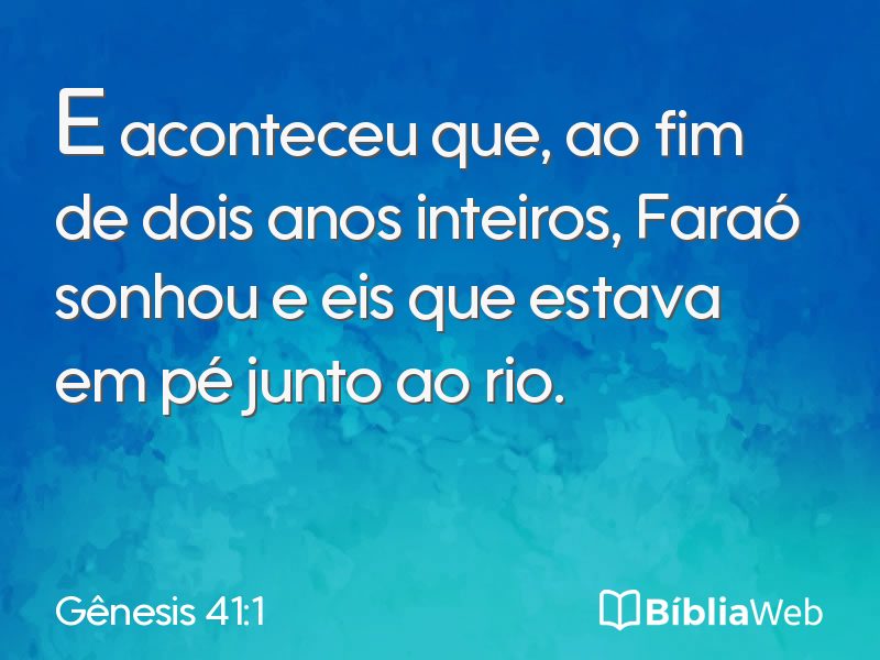 Gênesis 41:1 em imagem para compartilhar