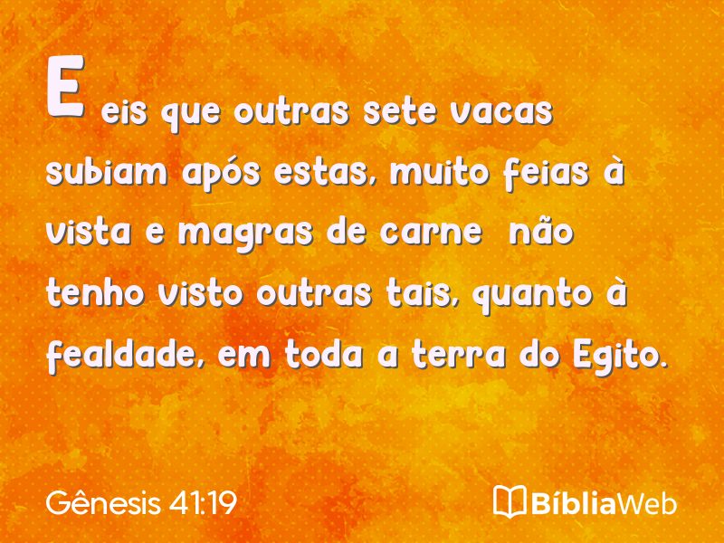 Gênesis 41:19 em imagem para compartilhar