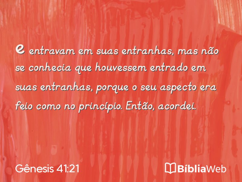 Gênesis 41:21 em imagem para compartilhar