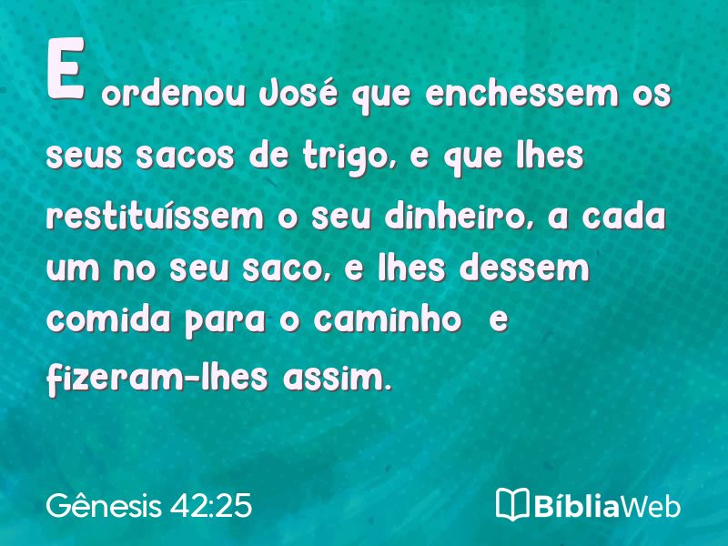 Gênesis 42:25 em imagem para compartilhar