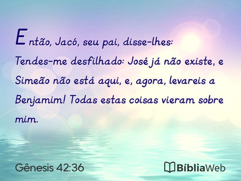 Gênesis 42:36 em imagem para compartilhar