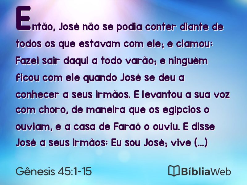 Gênesis 45:1-15 em imagem para compartilhar