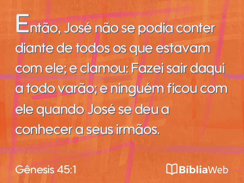 Gênesis 45:1 em imagem para compartilhar