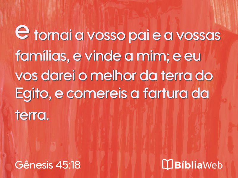 Gênesis 45:18 em imagem para compartilhar
