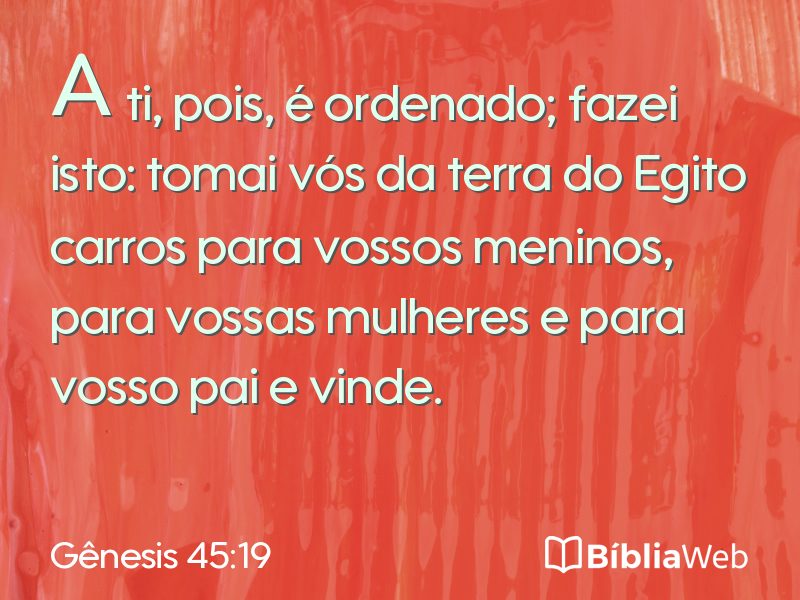Gênesis 45:19 em imagem para compartilhar