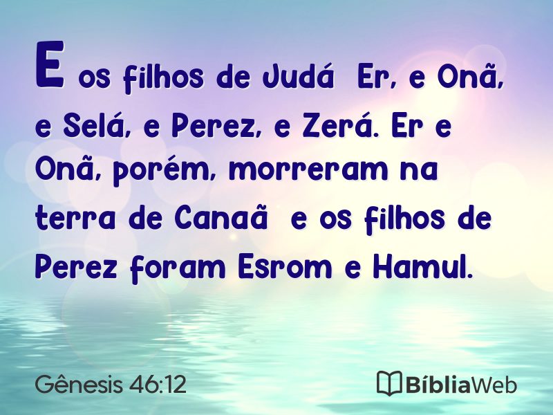 Gênesis 46:12 em imagem para compartilhar