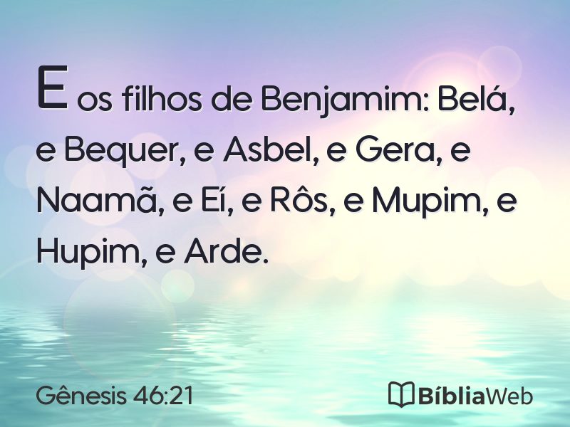 Gênesis 46:21 em imagem para compartilhar