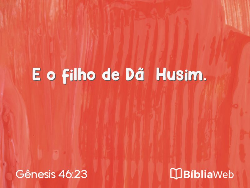 Gênesis 46:23 em imagem para compartilhar