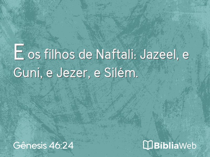 Gênesis 46:24 em imagem para compartilhar