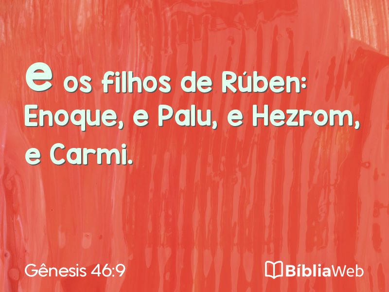 Gênesis 46:9 em imagem para compartilhar
