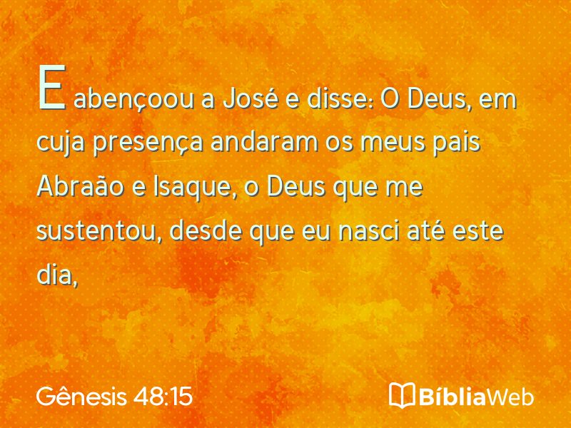 Gênesis 48:15 em imagem para compartilhar