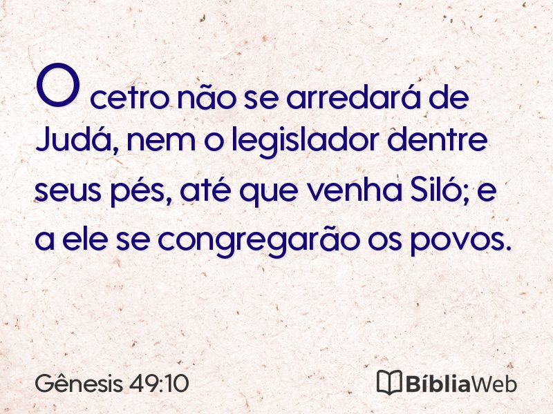 Gênesis 49:10 em imagem para compartilhar