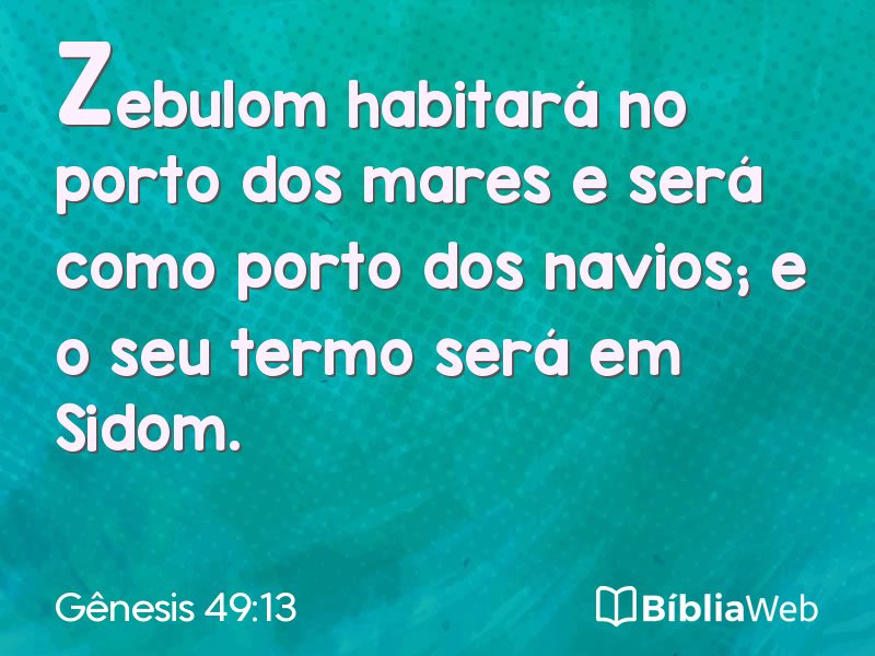 Gênesis 49:13 em imagem para compartilhar