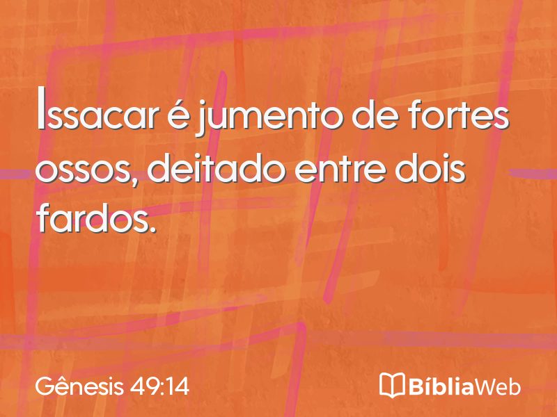 Gênesis 49:14 em imagem para compartilhar