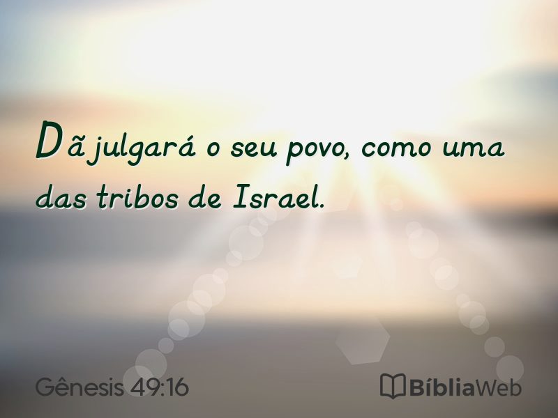 Gênesis 49:16 em imagem para compartilhar
