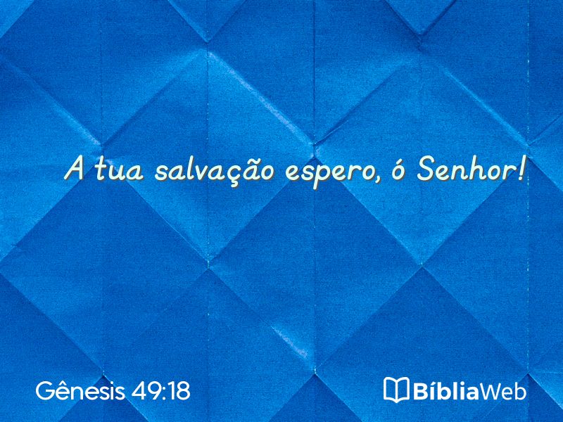 Gênesis 49:18 em imagem para compartilhar