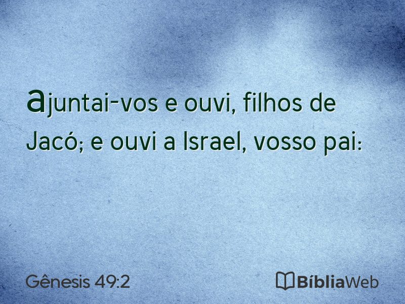 Gênesis 49:2 em imagem para compartilhar