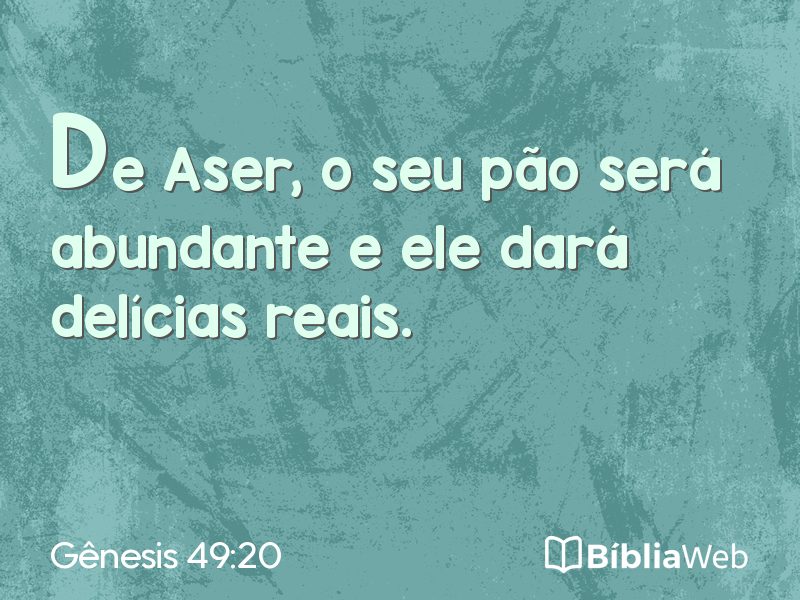 Gênesis 49:20 em imagem para compartilhar