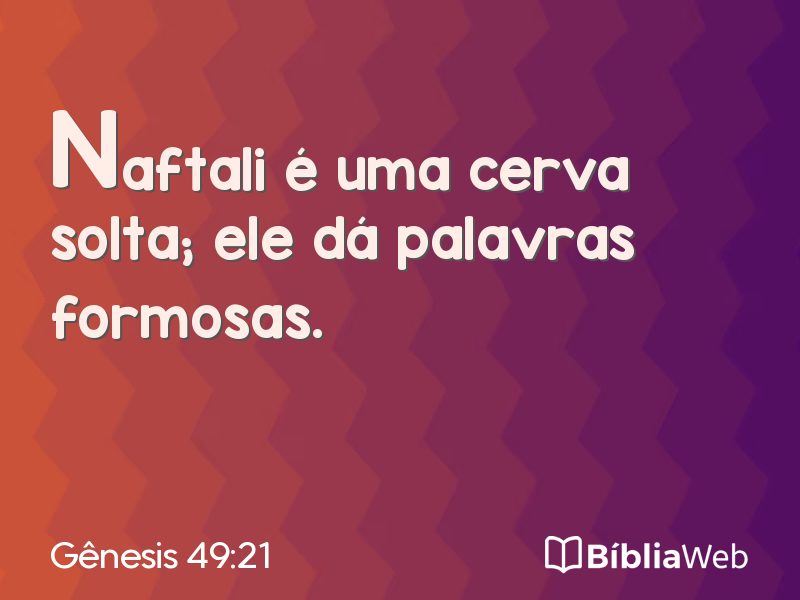 Gênesis 49:21 em imagem para compartilhar