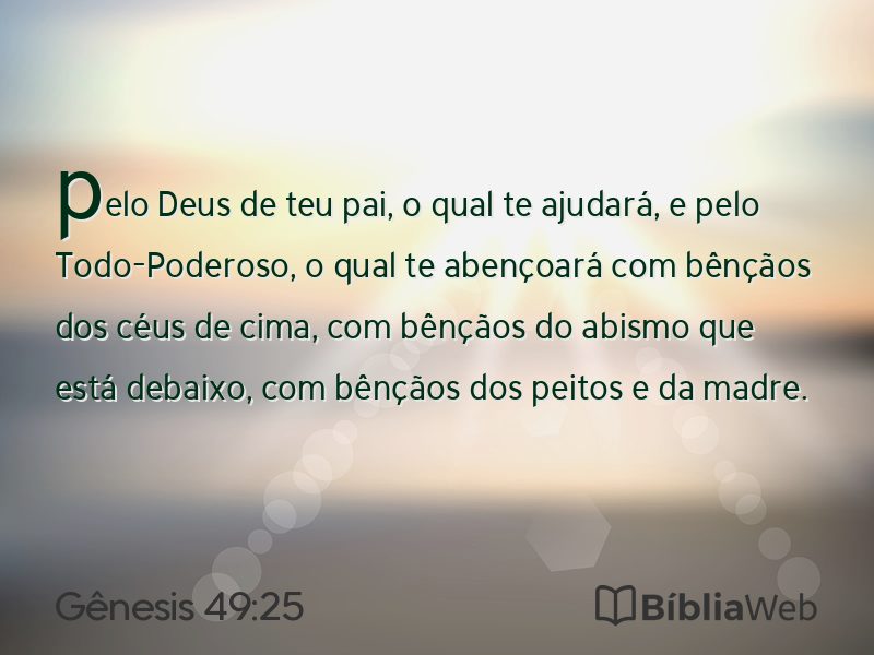 Gênesis 49:25 em imagem para compartilhar
