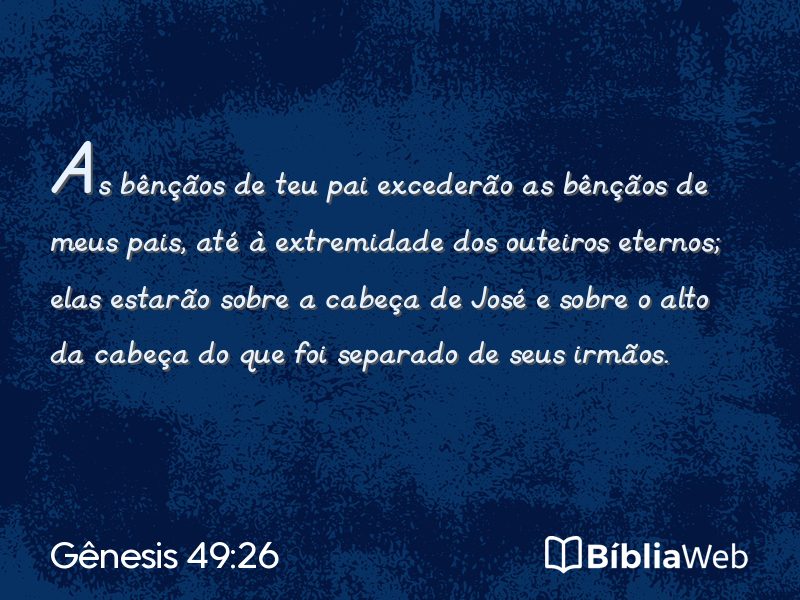 Gênesis 49:26 em imagem para compartilhar