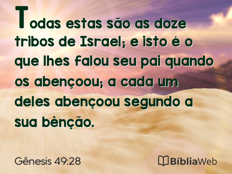 Gênesis 49:28 em imagem para compartilhar