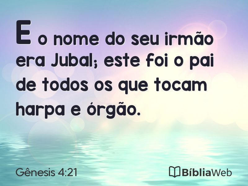 Gênesis 4:21 em imagem para compartilhar