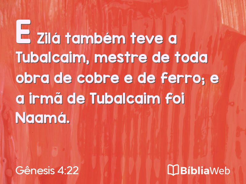 Gênesis 4:22 em imagem para compartilhar