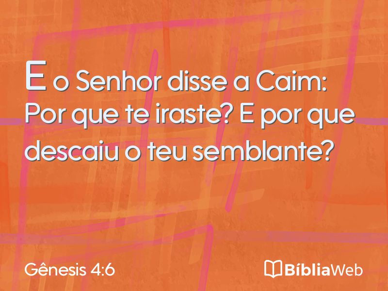 Gênesis 4:6 em imagem para compartilhar