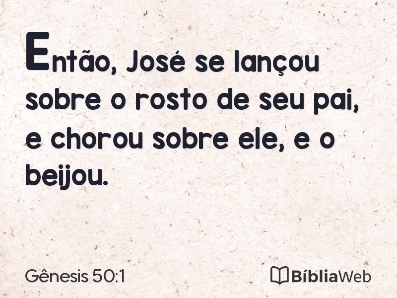 Gênesis 50:1 em imagem para compartilhar