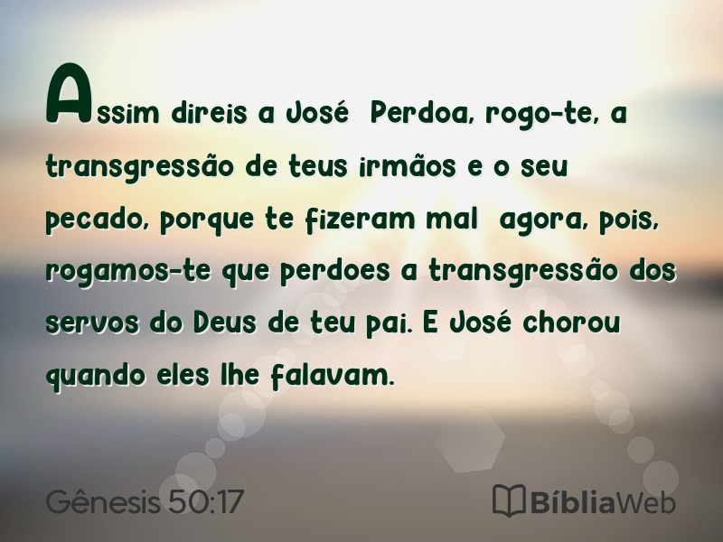 Gênesis 50:17 em imagem para compartilhar