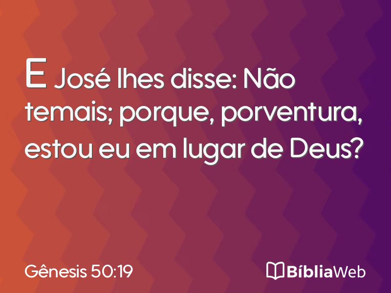 Gênesis 50:19 em imagem para compartilhar
