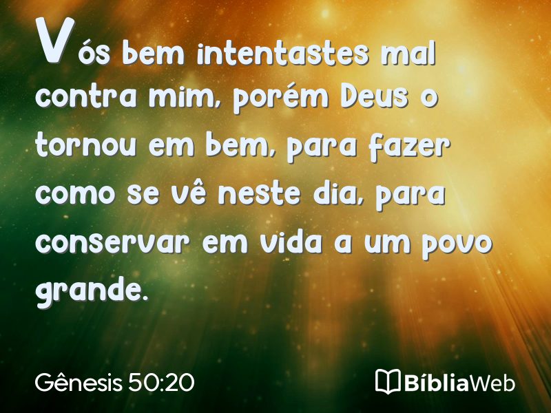 Gênesis 50:20 em imagem para compartilhar
