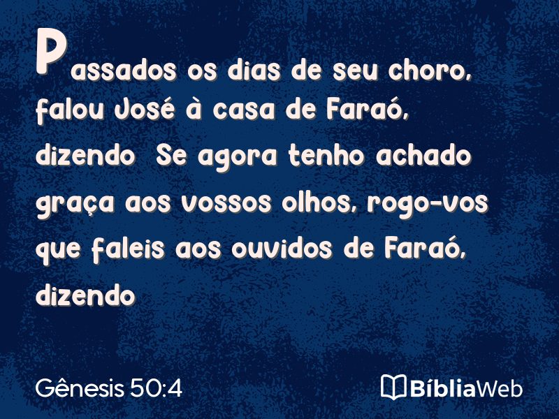 Gênesis 50:4 em imagem para compartilhar