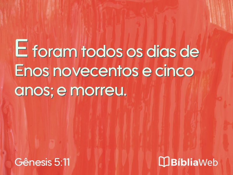 Gênesis 5:11 em imagem para compartilhar