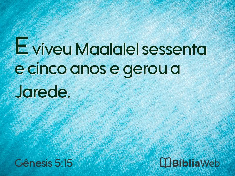 Gênesis 5:15 em imagem para compartilhar