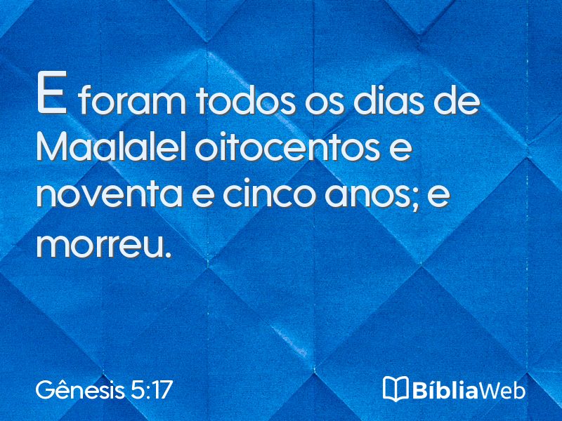 Gênesis 5:17 em imagem para compartilhar