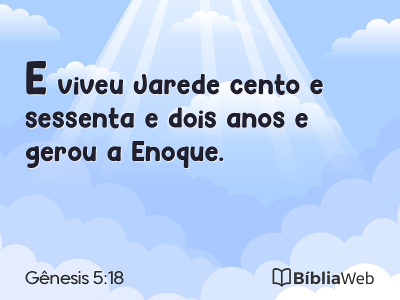 Gênesis 5:18 em imagem para compartilhar