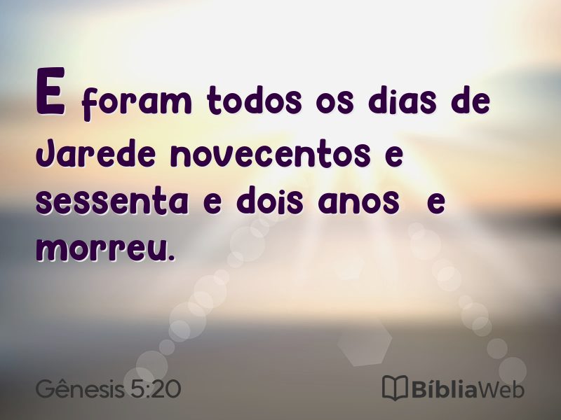 Gênesis 5:20 em imagem para compartilhar