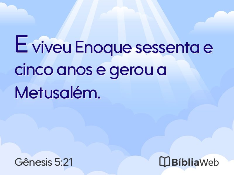 Gênesis 5:21 em imagem para compartilhar