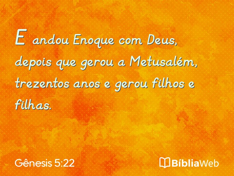 Gênesis 5:22 em imagem para compartilhar